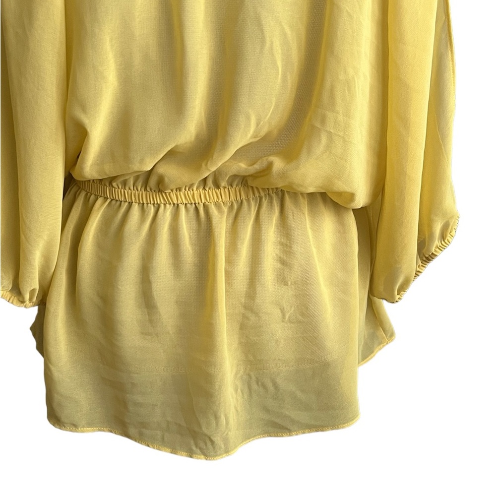 Y2K XXI Forever 21 Sheer Cold Shoulder Blouse - Picture 10 of 11